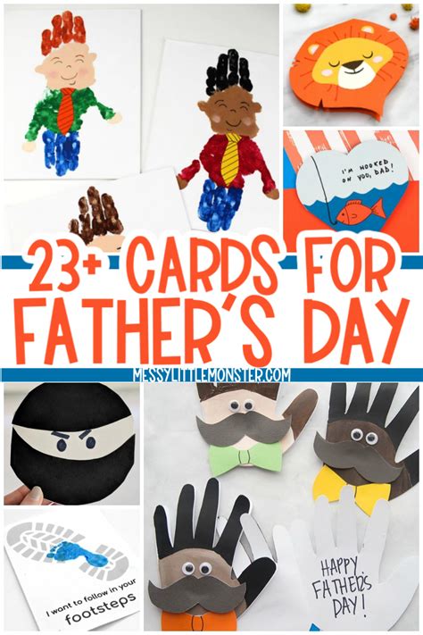 Cute Father's Day Cards for Kids to Make - Messy Little Monster