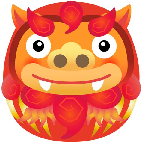 商用フリー・無料イラスト縁起物シーサーだるまdaruma064 商用okフリー素材集「ナイスなイラスト」