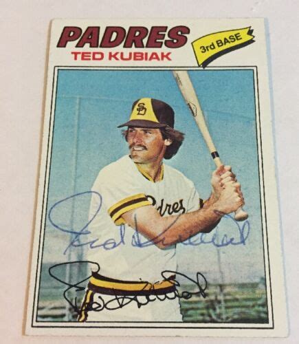 1977 Topps Ted Kubiak Signed Autograph 158 Baseball Card EBay