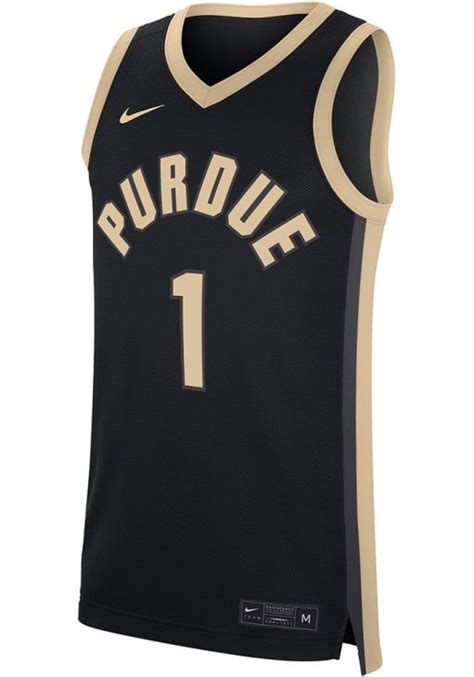 Nike Purdue Boilermakers Dri Fit Replica Road Jersey Black