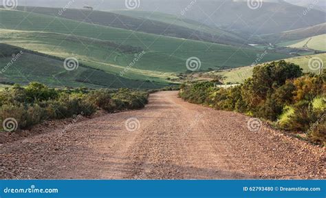 Graveldirt Road Going Downhill Stock Photo Image Of Africa Cape