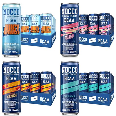 Amazon Nocco Bcaa Energy Drink Spring Variety Pack Count