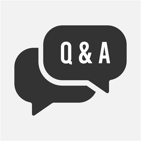 FAQ Questions And Answers Icon Isolated Flat Design 16267477 Vector