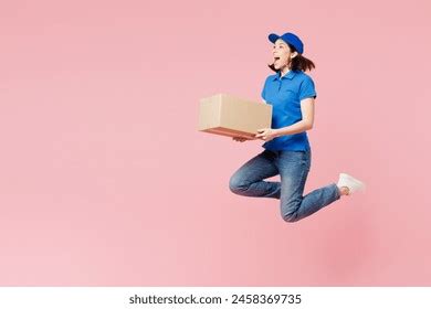 Full Body Side View Shocked Delivery Stock Photo Shutterstock