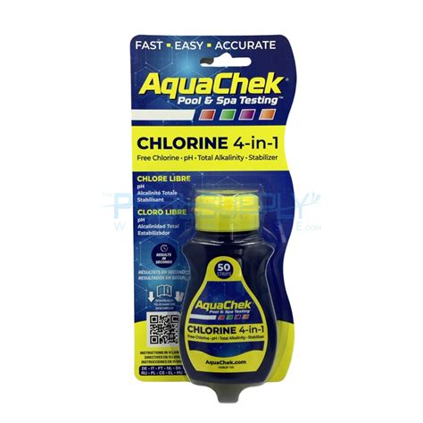 Aquachek Yellow 4 In 1 Test Strips 511242a