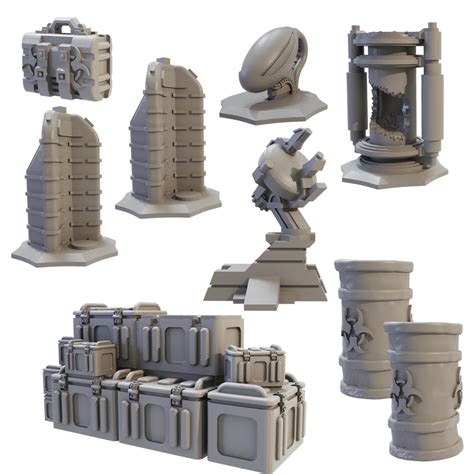 Terrain Crate Sci Fi Objectives Brookhurst Hobbies