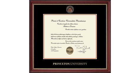 Phd Masterpiece Medallion Diploma Frame In Kensington Gold Princeton