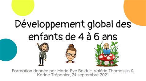 D Veloppement Global De L Enfant De Ans