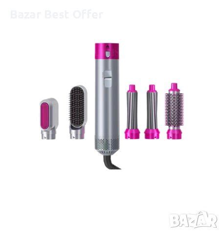 5 в 1 Мултифункционален сешоар преса и маша за коса Hot Air Styler в Сешоари в гр София