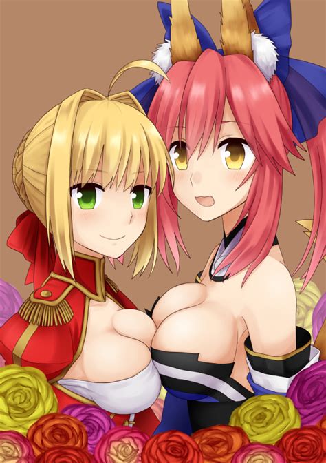 Tamamo Nero Claudius Tamamo No Mae And Nero Claudius Fate And 1