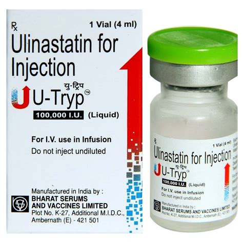 U Tryp Ulinastatin Iu Injection At Best Price In Miraj