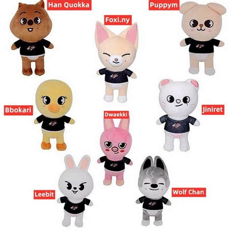 20cm Kpop Stray Kids Skzoo Peluche Niños Novia Regalos Juguete Leeknow