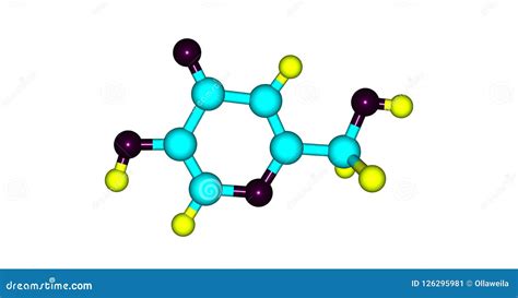 Structure Mol Culaire Acide Kojic D Isolement Sur Le Blanc Illustration