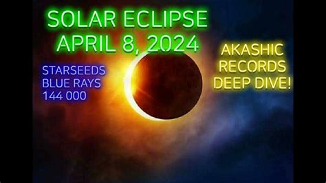 TOTAL SOLAR ECLIPSE April 8 2024 Deep Dive Into The Akashic Records