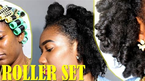 Using My Grannys Old Rollers Roller Set On 4b 4c Natural Hair ️jah