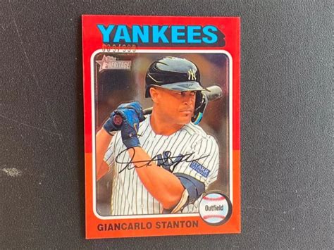 RÉFRACTEUR GIANCARLO STANTON 2024 Topps Heritage Yankees de New York 9