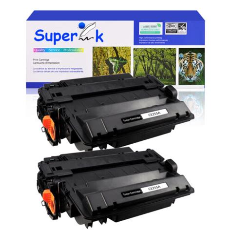 Ce255a 55a Black Toner Cartridge Compatible For Hp Laserjet P3010 P3015 2 Pack Ebay