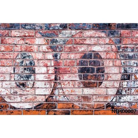 Laeacco Graffiti Brick Wall Grunge Vintage Portrait Retro Style