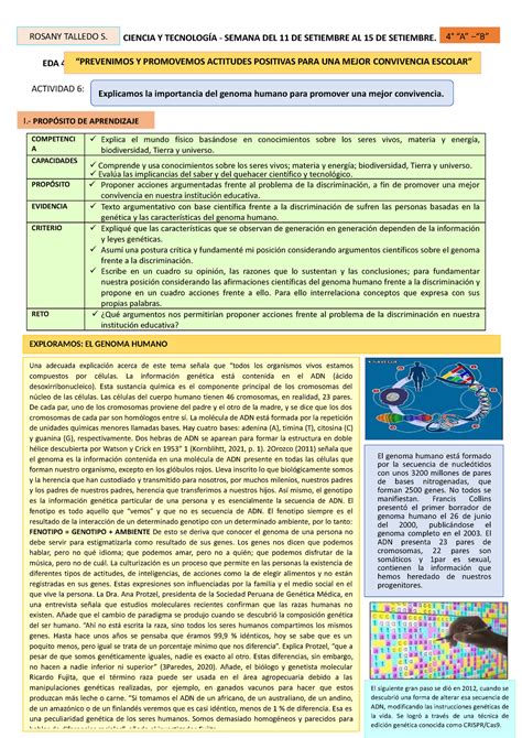 Semana DEL 11 DE Setiembreal 15 DE Setiembre CIENCIA Y TECNOLOGÍA