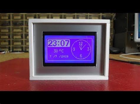 A Nice Looking Clock And Thermometer On A Large X Lcd Screen Find