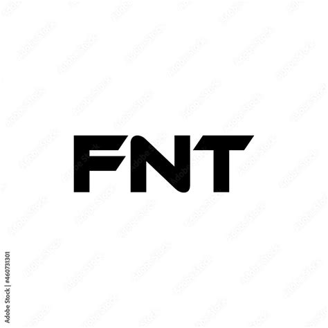 Fnt Letter Logo Design With White Background In Illustrator Vector