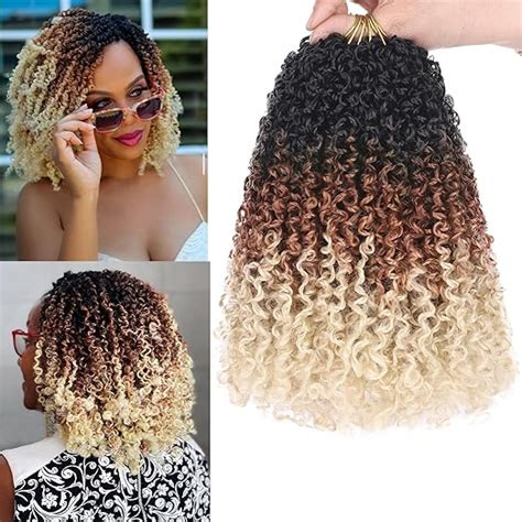 Amazon COOKOO 8 Inch Pre Looped Yanky Twist Crochet Braids Hair