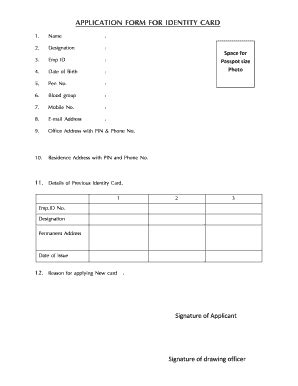 Govt Employee Id Card Format Pdf Fill Online Printable Fillable