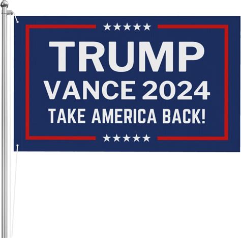 3x5 3ply Double Sided Flag Trump Vance 2024 Flag 3x5