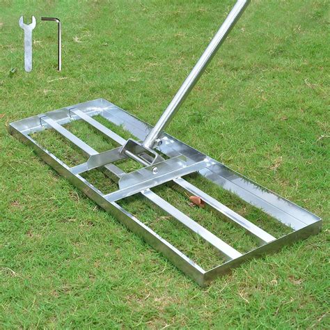 Surmountway Lawn Leveling Rake Golf Gartengras Werkzeug Topdressing