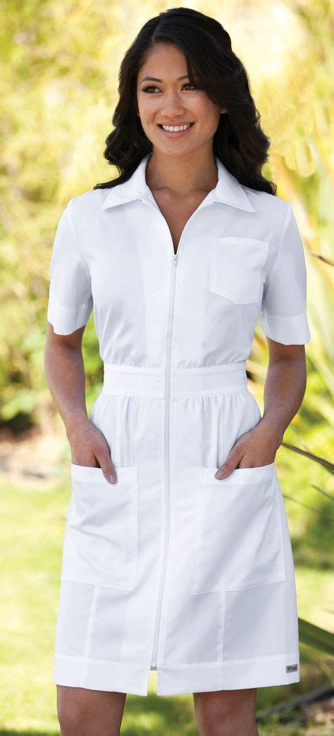 Nwt Dickies Medical Uniform Button Front White Nurses Uniform Dress 38 Xs 3xl Pinterest