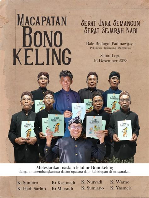 Masyarakat Adat Bonokeling Terbitkan Buku Serat Jawa Banyumas