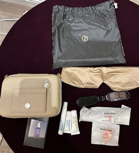 EVA Air Giorgio Armani Royal Laurel Business Class Amenities Kit