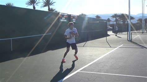 Alexander Zverevs Forehand Stroke Practice Indian Wells 2017 1 Youtube