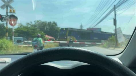 Urban Commute Stop Waiting for the Train to Pass Fast City Motion ...