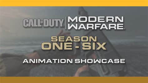 Call Of Duty Modern Warfare Season 1 6 Animation Showcase Youtube