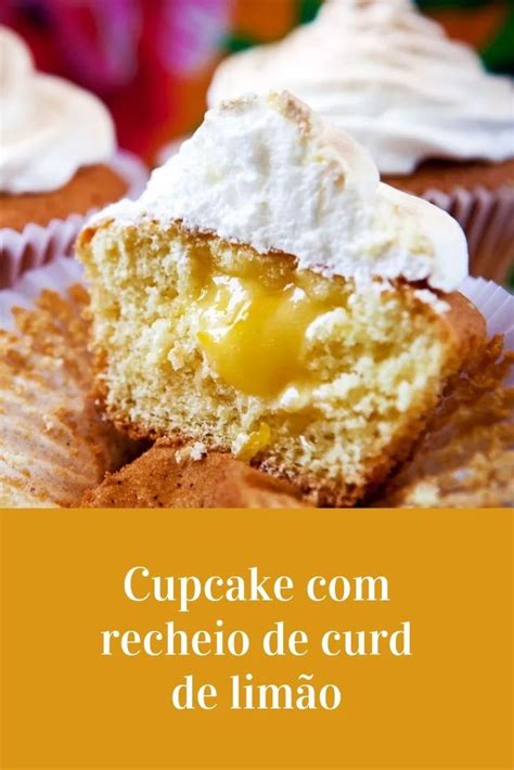 Cupcakes recheio de creme de limão siciliano Cozinha a dois