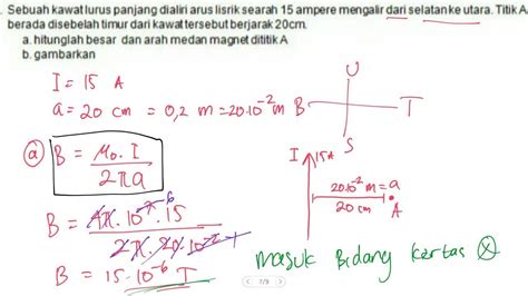 Menghitung Besar Dan Arah Gambar Medan Magnet Di Titik A Youtube