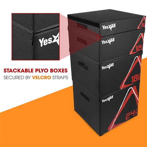 Snapklik Yes4All Soft Plyo Box Plyometric Jump Box Adjustable