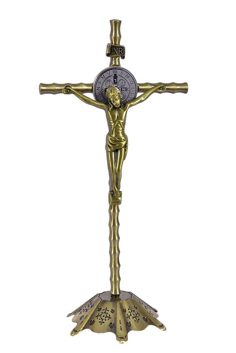 Crucifixo De Mesa Metal 22 Cm CORDIS Paramentos