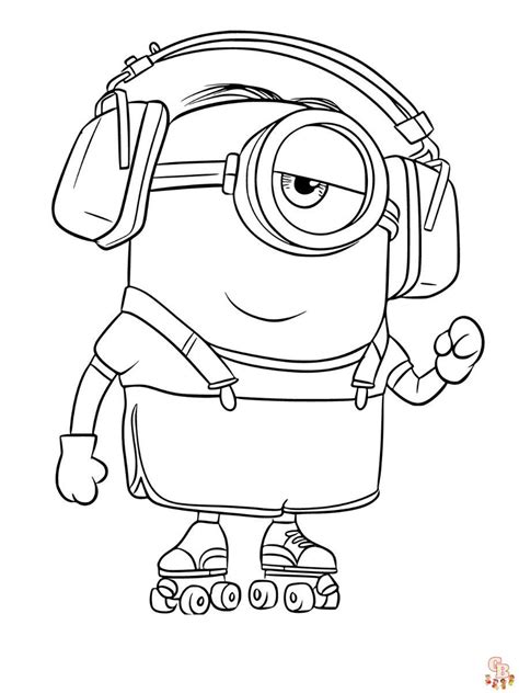 Dibujos De Minion Stuart Para Colorear Vsun