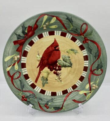 Lenox Winter Greetings Everyday Cardinal Dinner Plate C