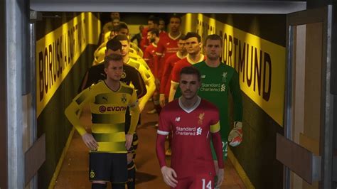 Pes 2018 Liverpool Vs Borussia Dortmund Youtube