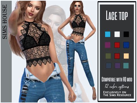 The Sims Resource Lace Top