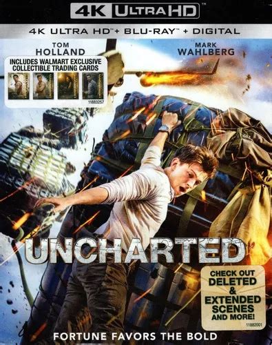 Uncharted Tom Holland Pelicula K Ultra Hd Blu Ray Env O Gratis