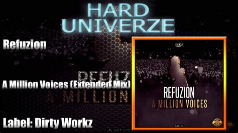 Refuzion A Million Voices Extended Mix Youtube