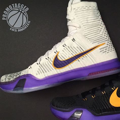 Nike Kobe 10 Elite Kobe Bryant Lakers PE Sneaker Bar Detroit