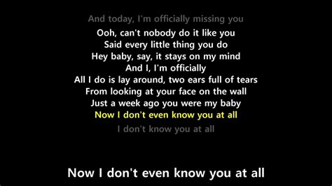 Officially Missing You Lyrics Tamia Youtube