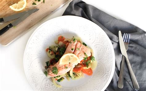 Lachs auf Fenchel Karotten Gemüse Sheherself