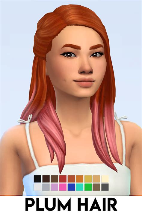 Sims 4 cc hair ombre tumblr - aphon