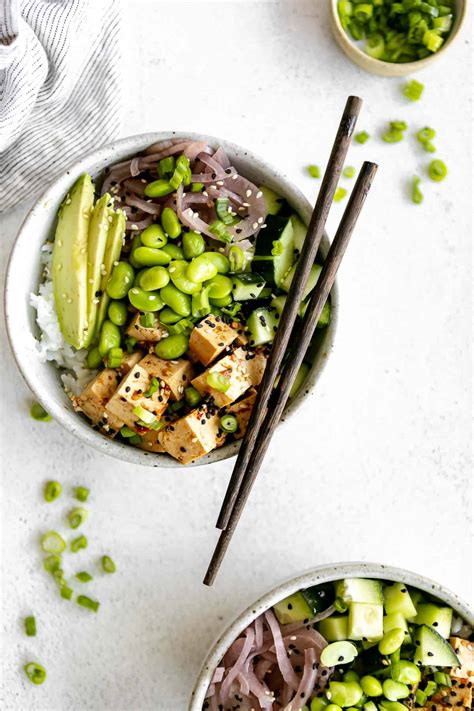 Vegan Tofu Poke Bowl Eat With Clarity